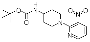 tert-Butyl [1-(3-nitropyridin-2-yl)piperidin-4-yl]carbamate molecular structure (CAS 833452-36-1)