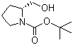 Boc-D-脯氨醇分子结构 (CAS 83435-58-9)