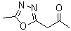 1-(5-甲基-1,3,4-恶二唑-2-基)-2-丙酮分子结构 (CAS 83553-13-3)
