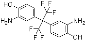 2,2-双(3-氨基-4-羟基苯基)六氟丙烷分子结构 (CAS 83558-87-6)