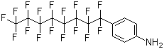 4-全氟辛基苯胺分子结构 (CAS 83766-52-3)