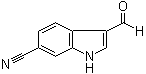 3-甲酰基-1H-吲哚-6-甲腈分子结构 (CAS 83783-33-9)
