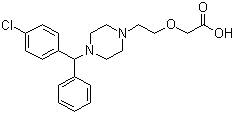 Cetirizine molecular structure (CAS 83881-51-0)
