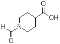 1-甲酰基-4-哌啶羧酸分子结构 (CAS 84163-42-8)