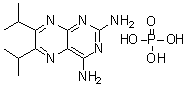 6,7-Bis(1-methylethyl)-2,4-pteridinediamine phosphate (1:1) molecular structure (CAS 84176-65-8)