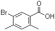 5-溴-2,4-二甲基苯甲酸分子结构 (CAS 842136-27-0)