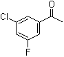3'-氯-5'-氟苯乙酮分子结构 (CAS 842140-52-7)