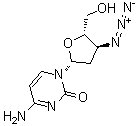 2',3'-二脱氧-3'-叠氮基胞苷分子结构 (CAS 84472-89-9)