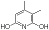 2,6-二羟基-3,4-二甲基吡啶分子结构 (CAS 84540-47-6)