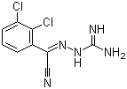 2-(2,3-Dichlorophenyl)-2-guanidinyliminoacetonitrile molecular structure (CAS 84689-20-3)