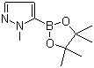 1-甲基-1H-吡唑-5-硼酸频哪醇酯分子结构 (CAS 847818-74-0)