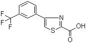 4-[3-(三氟甲基)苯基]-2-噻唑羧酸分子结构 (CAS 847956-11-0)