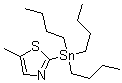 5-甲基-2-(三丁基锡烷基)噻唑分子结构 (CAS 848613-91-2)