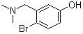 4-溴-3-((二甲基氨基)甲基)苯酚分子结构 (CAS 848848-16-8)
