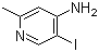 5-碘-2-甲基-4-氨基吡啶分子结构 (CAS 849353-19-1)