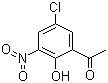 5-氯-2-羟基-3-硝基苯乙酮分子结构 (CAS 84942-40-5)