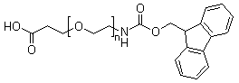 CAS 登录号：850312-72-0 (756526-01-9), alpha-(2-羧基乙基)-omega-[2-[[(9H-芴-9-基甲氧基)羰基]氨基]乙氧基]-聚环氧乙烷