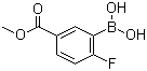 2-Fluoro-5-(methoxycarbonyl)phenylboronic acid molecular structure (CAS 850568-04-6)