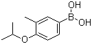 4-异丙氧基-3-甲基苯硼酸分子结构 (CAS 850568-09-1)