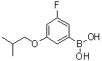 [3-氟-5-(2-甲基丙氧基)苯基]硼酸分子结构 (CAS 850589-57-0)