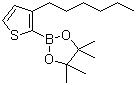 3-Hexylthiophene-2-boronic acid pinacol ester molecular structure (CAS 850881-09-3)
