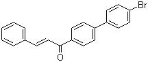 1-(4'-溴联苯-4-基)-3-苯基-2-丙烯-1-酮分子结构 (CAS 85098-88-0)