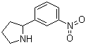 2-(3-硝基苯基)吡咯烷分子结构 (CAS 852281-23-3)