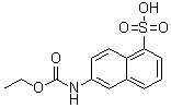 6-[(Ethoxycarbonyl)amino]-1-naphthalenesulfonic acid molecular structure (CAS 85237-52-1)