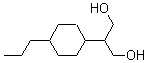 2-(4-丙基环己基)-1,3-丙烷二醇分子结构 (CAS 852613-14-0)