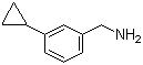 3-环丙基苄胺分子结构 (CAS 852877-59-9)