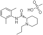 Ropivacaine mesylate molecular structure (CAS 854056-07-8)