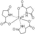 5-氧代-DL-脯氨酸铽络合物分子结构 (CAS 85440-88-6)