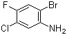 2-溴-4-氟-5-氯苯胺分子结构 (CAS 85462-59-5)