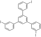 1,3,5-三(3-碘苯基)苯分子结构 (CAS 855239-61-1)