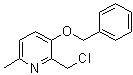 2-(氯甲基)-6-甲基-3-(苯基甲氧基)吡啶分子结构 (CAS 856842-30-3)
