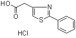 2-Phenyl-4-thiazoleacetic acid hydrochloride molecular structure (CAS 857998-13-1)