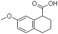 1,2,3,4-Tetrahydro-7-methoxy-1-naphthalenecarboxylic acid molecular structure (CAS 85858-95-3)