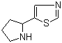 5-(2-Pyrrolidinyl)thiazole molecular structure (CAS 859206-89-6)