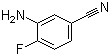 3-氨基-4-氟苯腈分子结构 (CAS 859855-53-1)