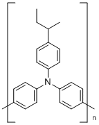 Poly[4,4'-(N-(4-secbutylphenyl)diphenylamine] molecular structure (CAS 860495-18-7)