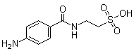 2-[(4-氨基苯甲酰)氨基]乙磺酸分子结构 (CAS 860707-78-4)