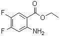 2-氨基-4,5-二氟苯甲酸乙酯分子结构 (CAS 864293-36-7)