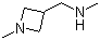 N-Methyl-(1-methylazetidin-3-yl)methanamine molecular structure (CAS 864350-83-4)