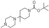 4-甲基-4-(4-甲基-1-哌嗪基)-1-哌啶羧酸叔丁酯分子结构 (CAS 864369-94-8)
