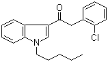 2-(2-氯苯基)-1-(1-戊基-1H-吲哚-3-基)乙酮分子结构 (CAS 864445-54-5)