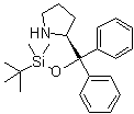 (2S)-2-[(叔丁基二甲基硅氧基)二苯基甲基]吡咯烷分子结构 (CAS 864466-71-7)