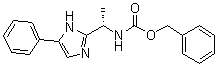 N-[(1S)-1-(5-Phenyl-1H-imidazol-2-yl)ethyl]carbamic acid phenylmethyl ester molecular structure (CAS 864825-21-8)