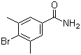 4-溴-3,5-二甲基苯甲酰胺分子结构 (CAS 864825-81-0)