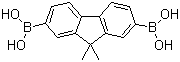 9,9-二甲基-2,7-芴二硼酸分子结构 (CAS 866100-14-3)