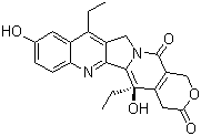 7-乙基-10-羟基喜树碱分子结构 (CAS 86639-52-3)